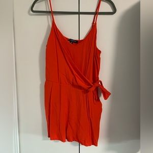 Red romper. Size medium.